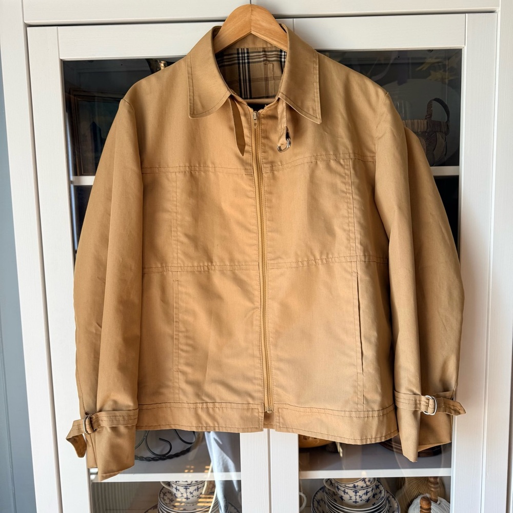 Vintage London Fog Tan Zip-Front Jacket